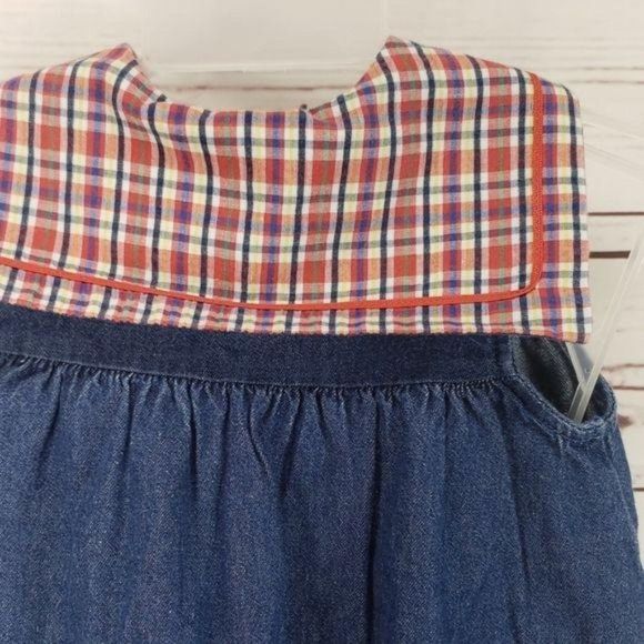 Class Club Baby vtg 90s Blue Jean Button Up dress - Picture 6 of 6